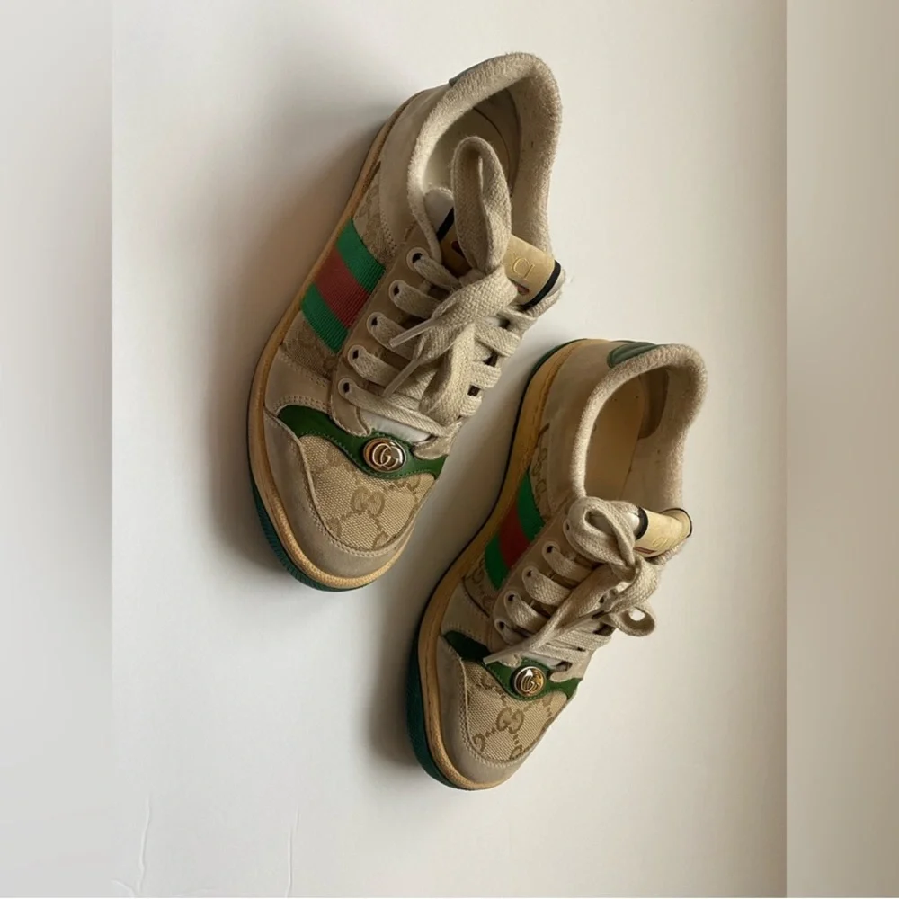 Gucci screener Sneakers with Red and Green Accents - Picture 6 of 10